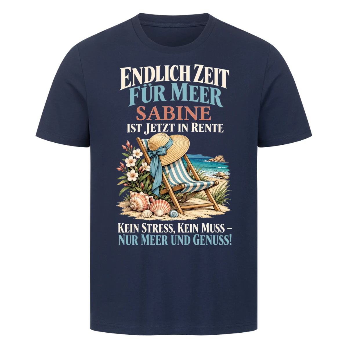 Personalisiertes Shirt "Zeit für Meer"