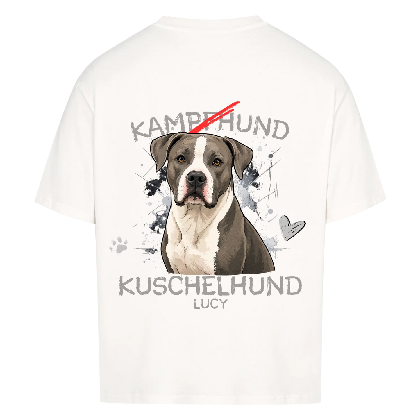 Oversized Shirt „KAMPFHUND/KUSCHELHUND“