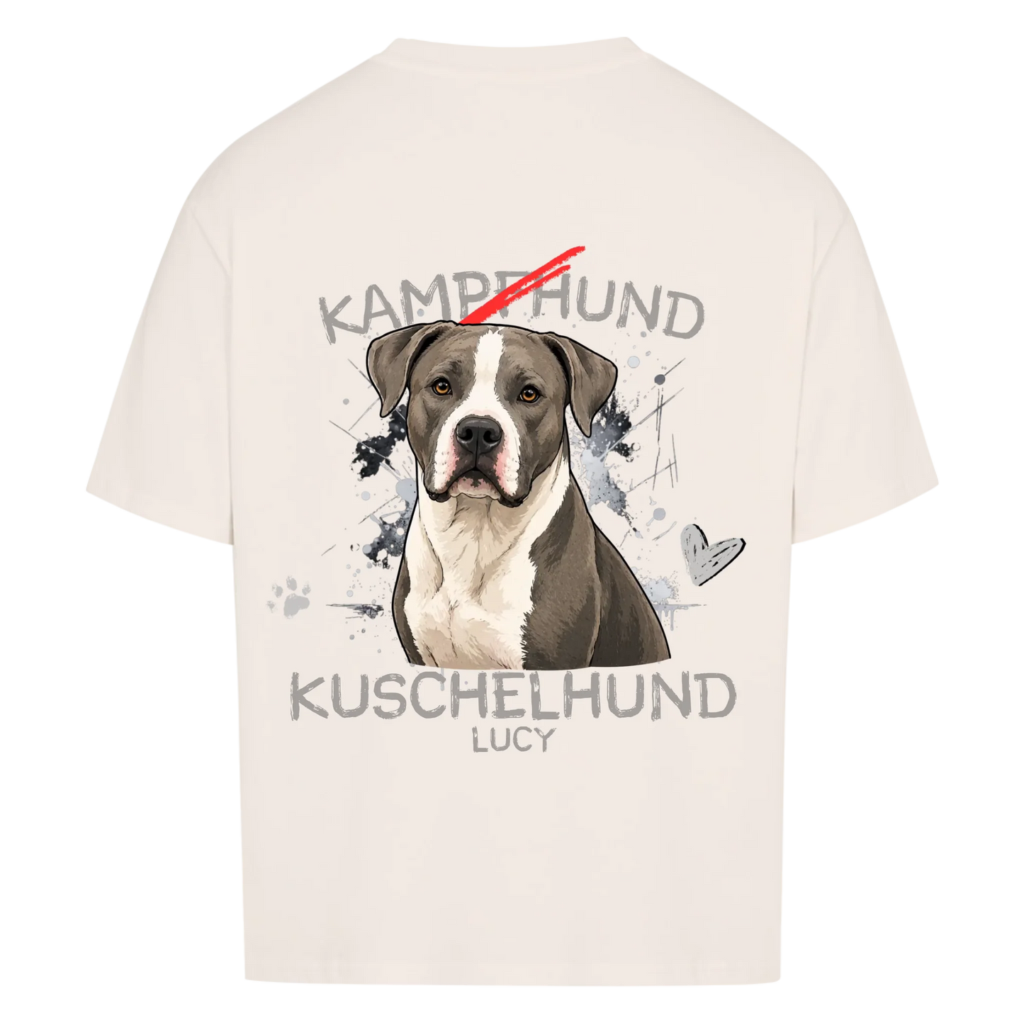 Oversized Shirt „KAMPFHUND/KUSCHELHUND“