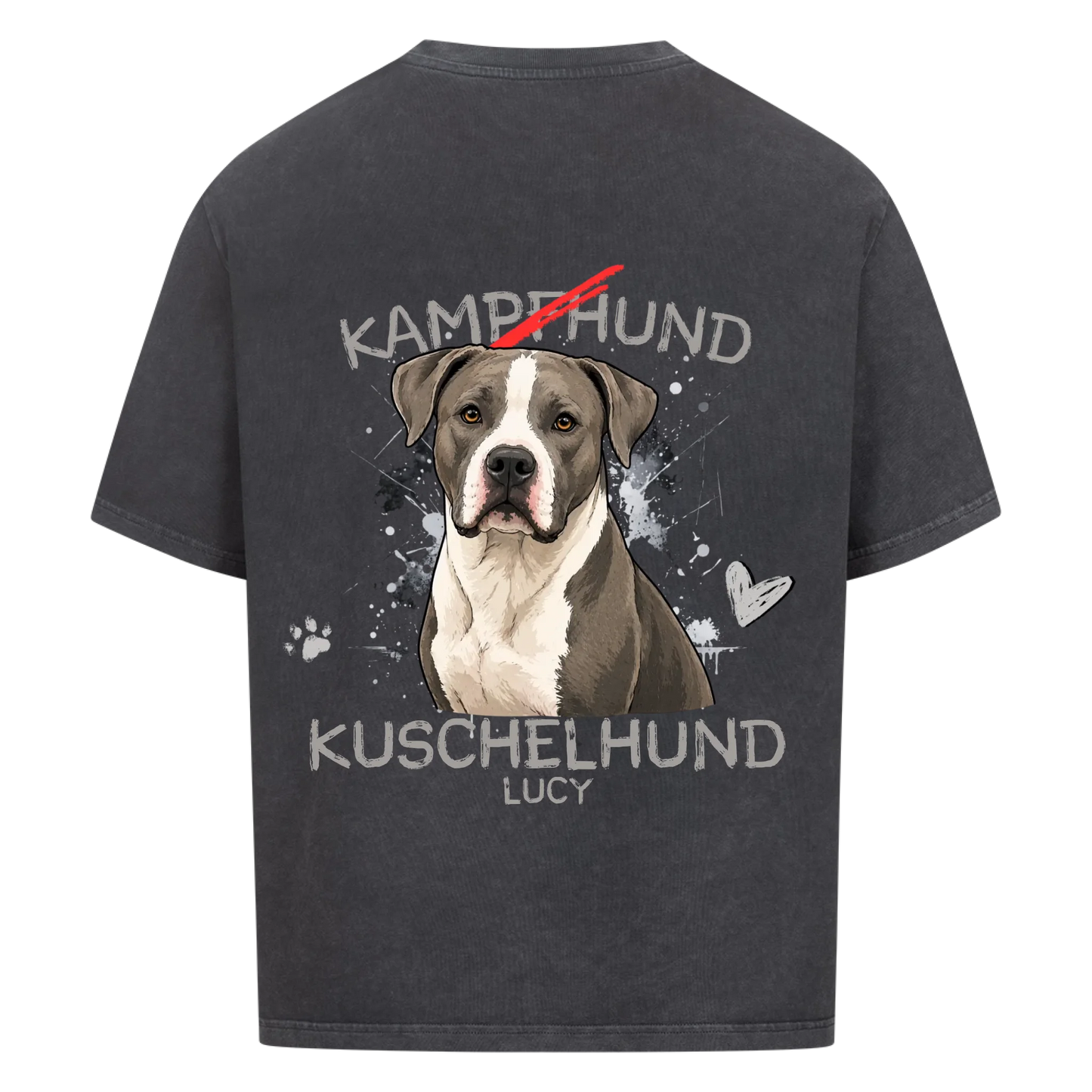 Oversized Shirt „KAMPFHUND/KUSCHELHUND“