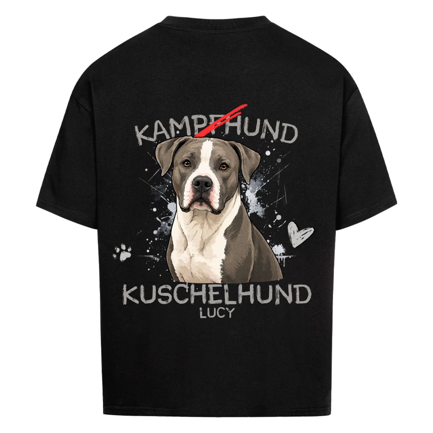 Oversized Shirt „KAMPFHUND/KUSCHELHUND“