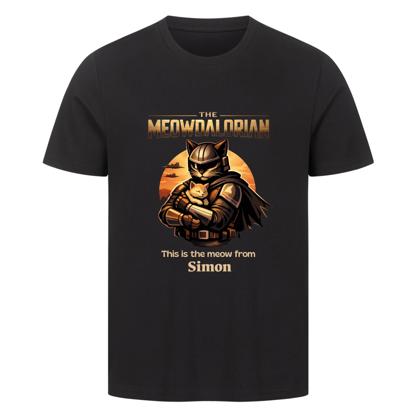Personalisiertes Shirt "Meowdalorian"