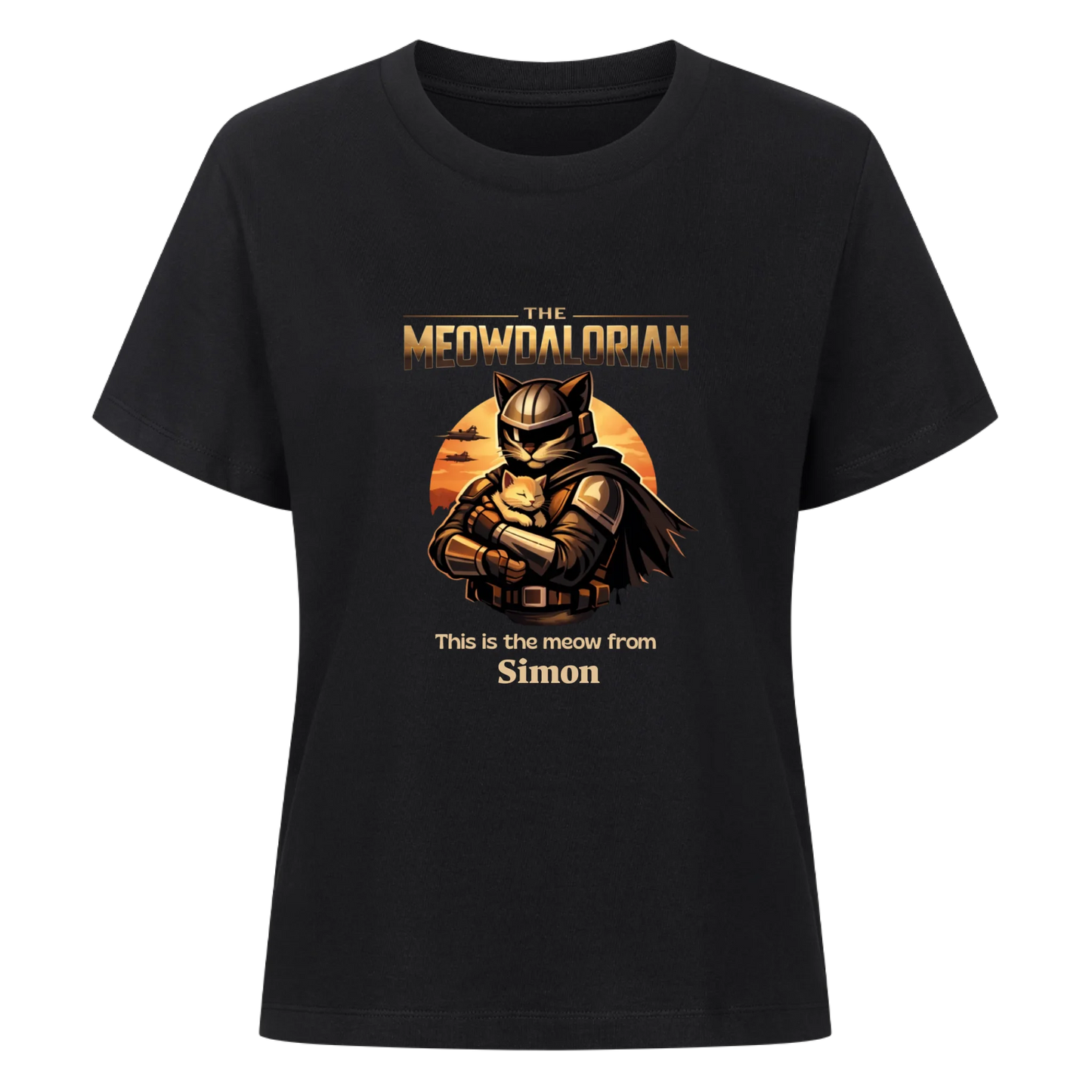 Personalisiertes Shirt "Meowdalorian"
