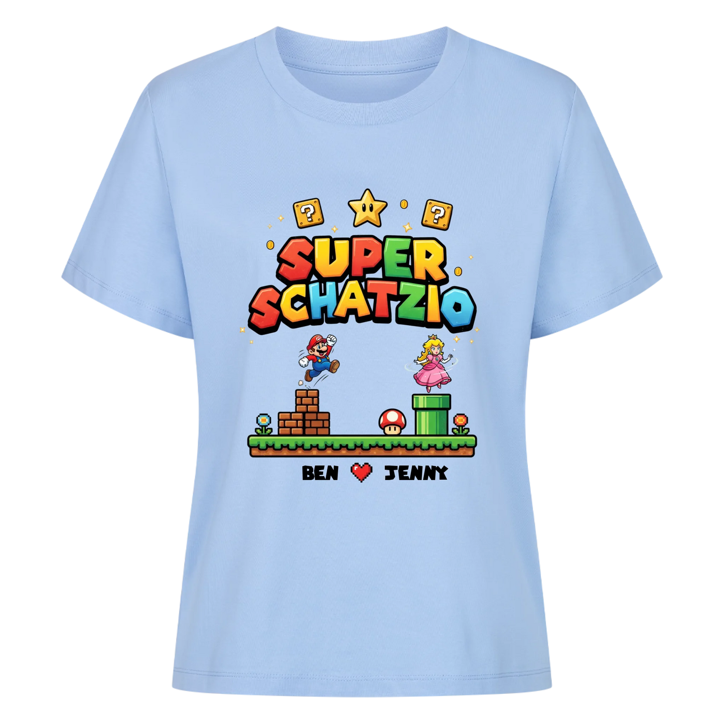 Personalisiertes Shirt "Super Schatzio"