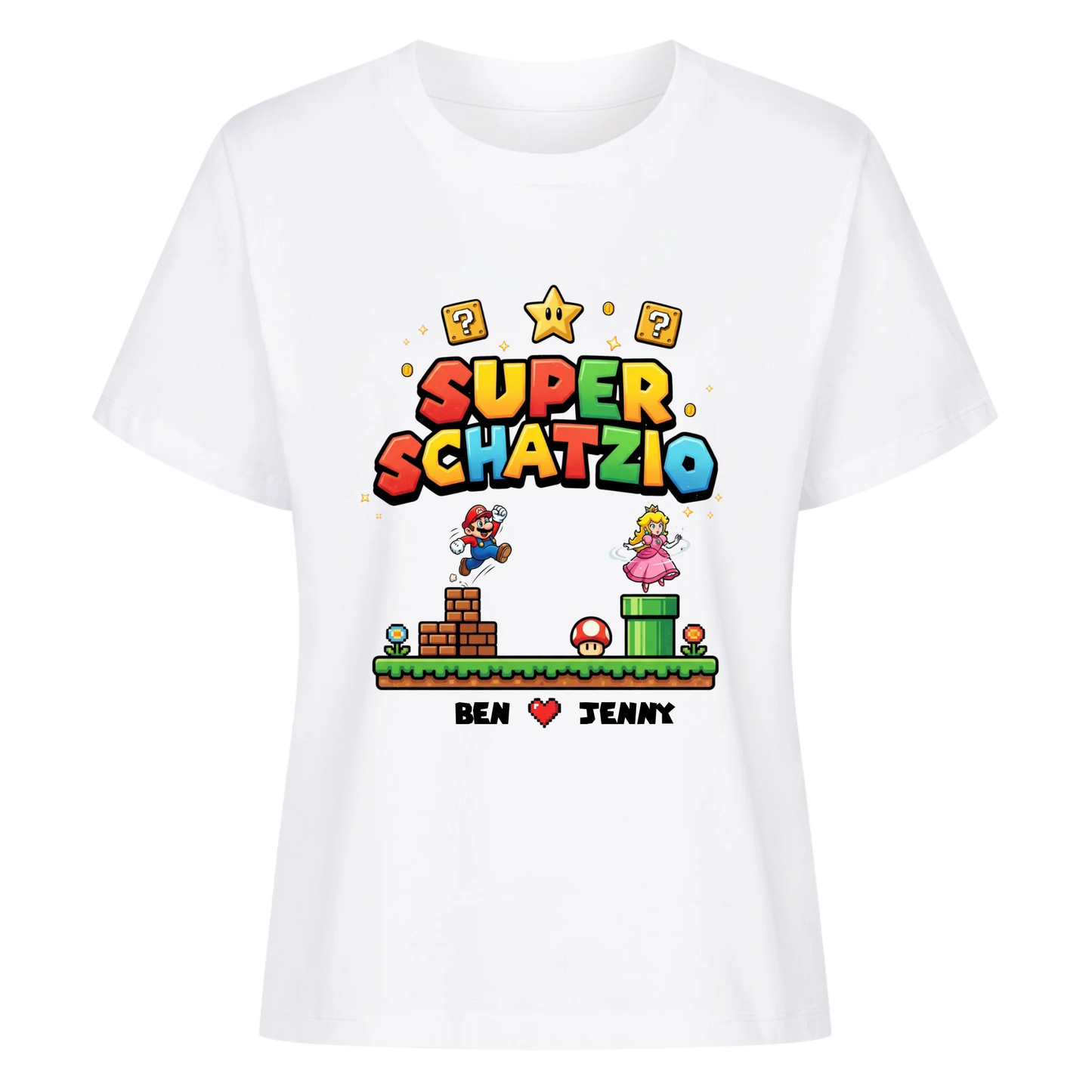 Personalisiertes Shirt "Super Schatzio"
