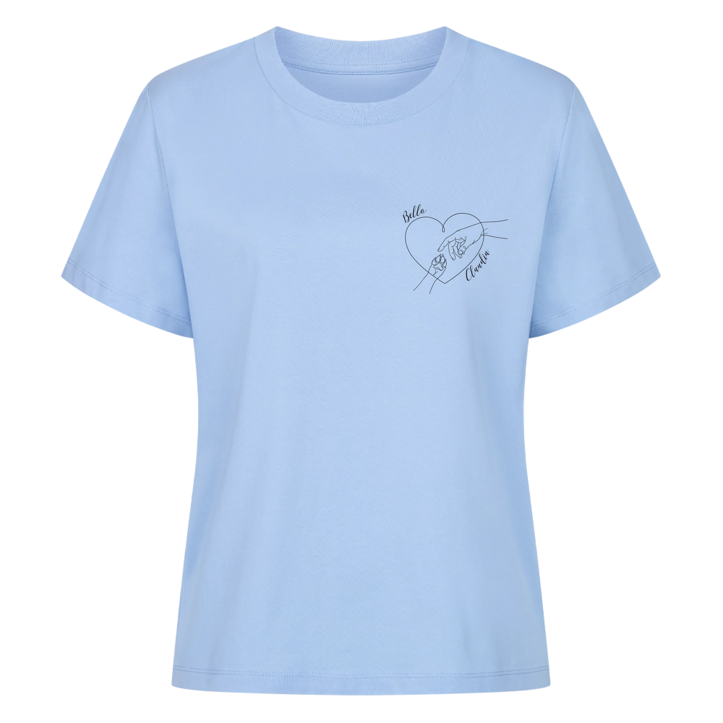 Personalisiertes Shirt "Heartline Pet Art"