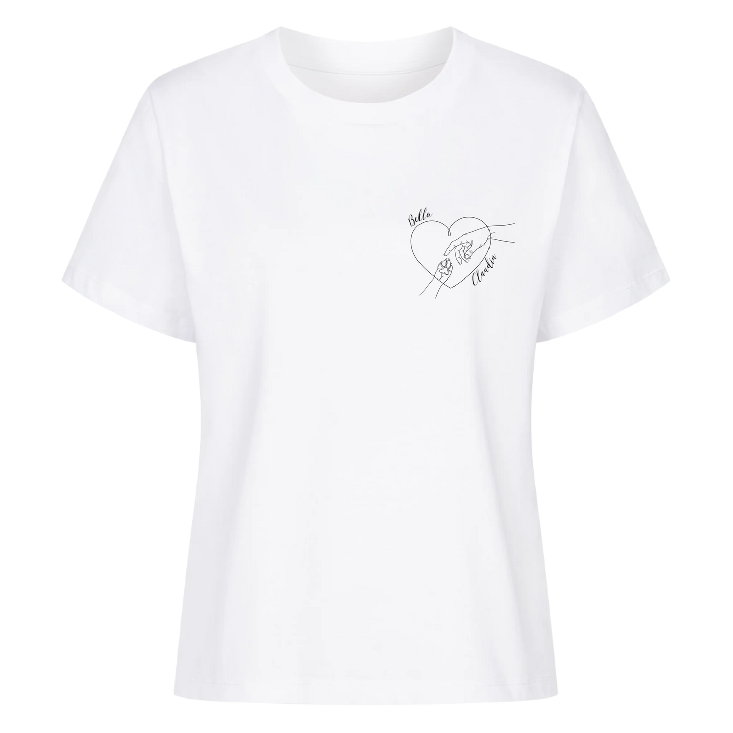 Personalisiertes Shirt "Heartline Pet Art"