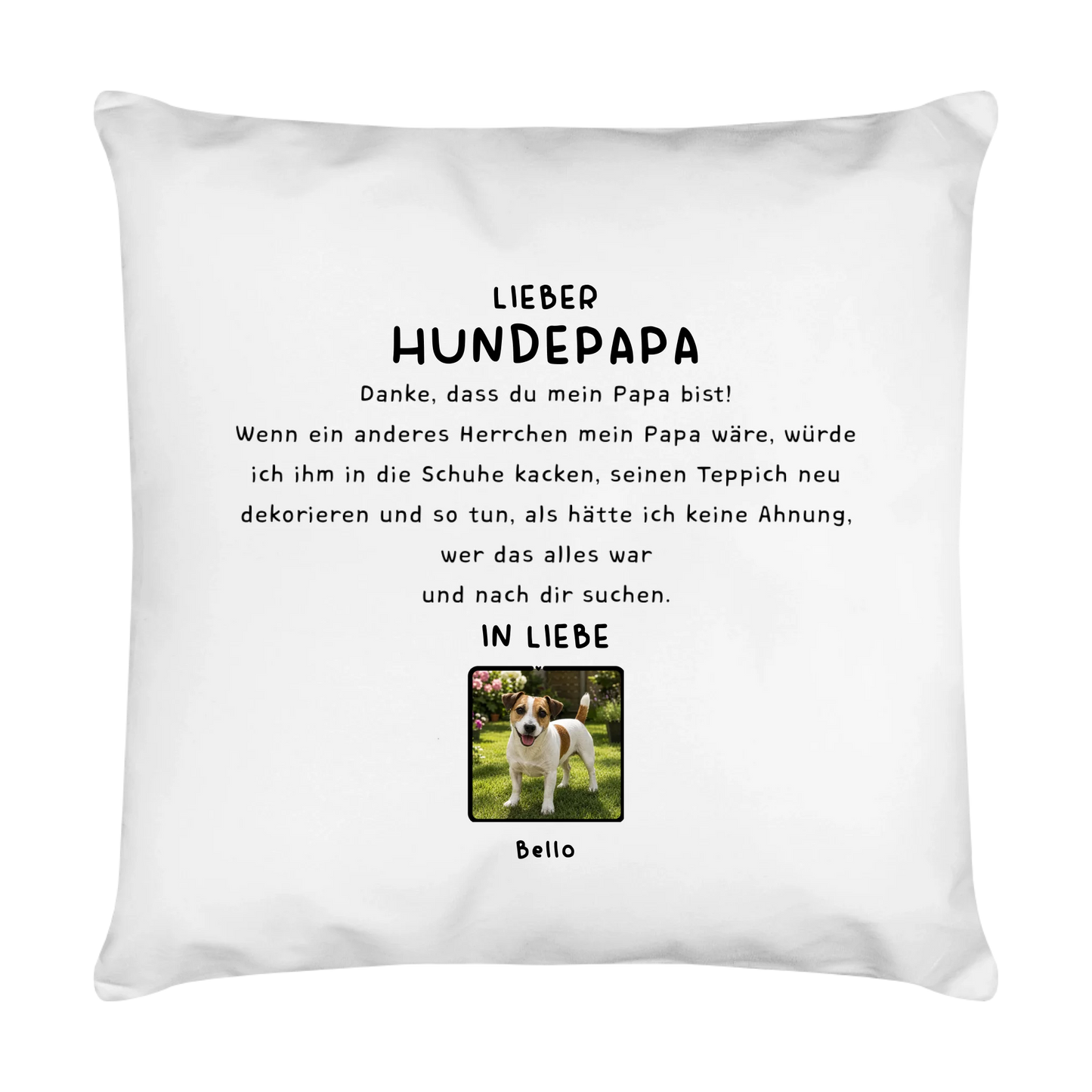 Personalisiertes Kissen "Hundepapa"