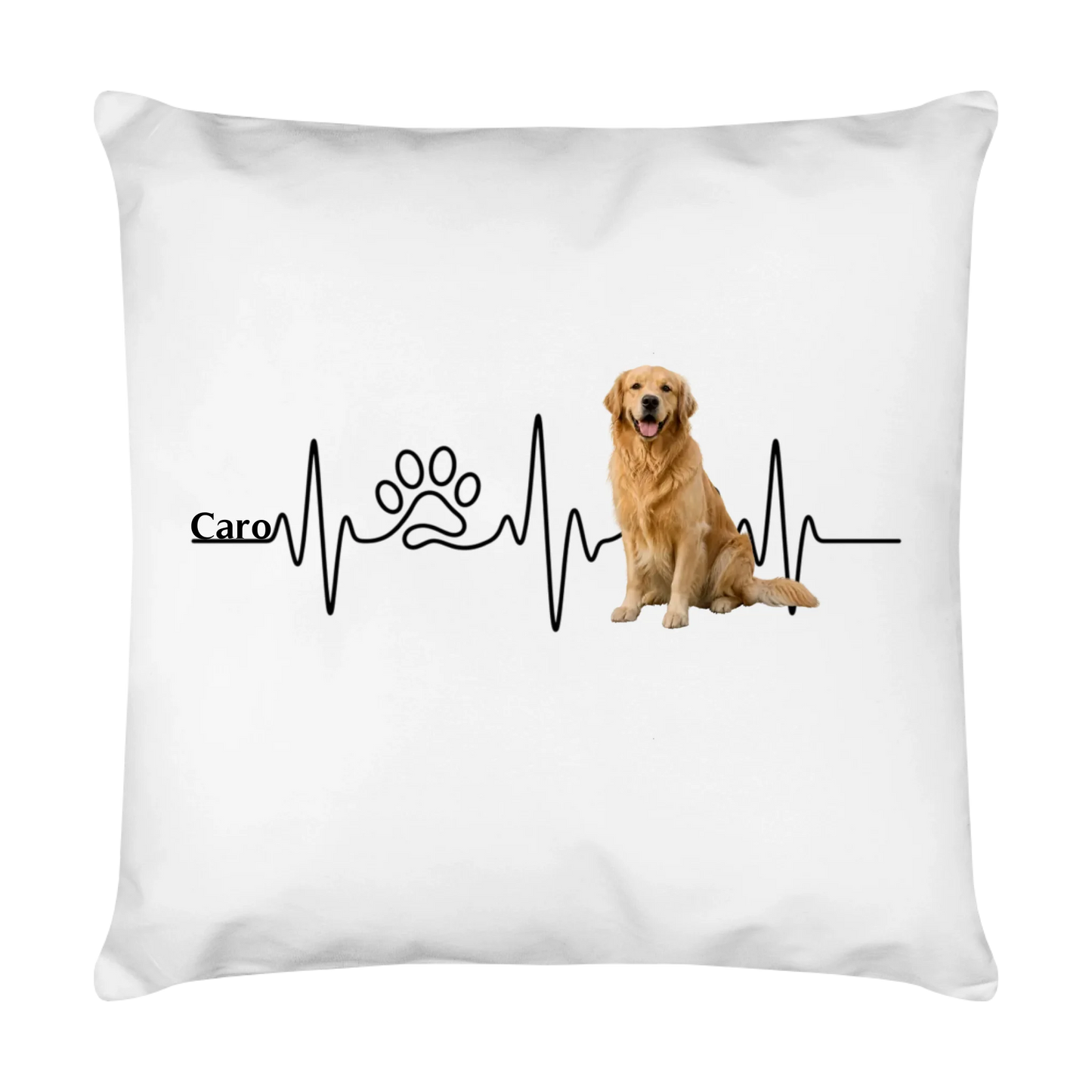Personalized "Heartbeat" Pillow