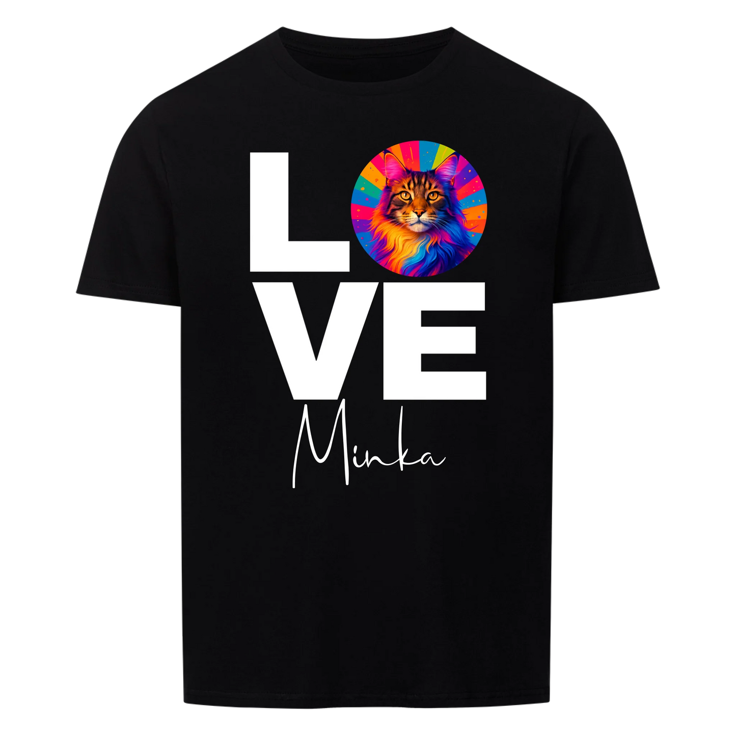 Personalized Cat Shirt "Popart Love"