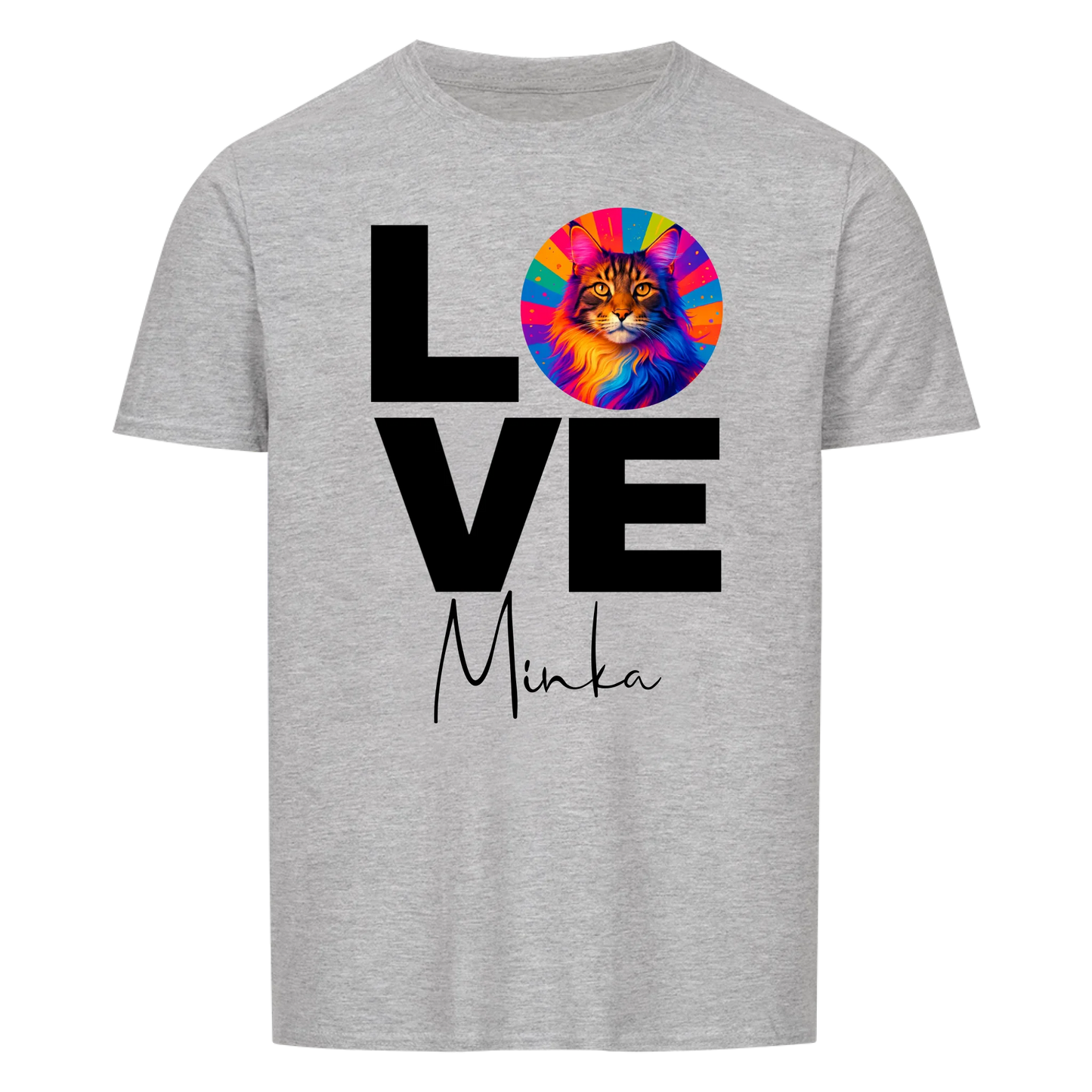 Personalized Cat Shirt "Popart Love"