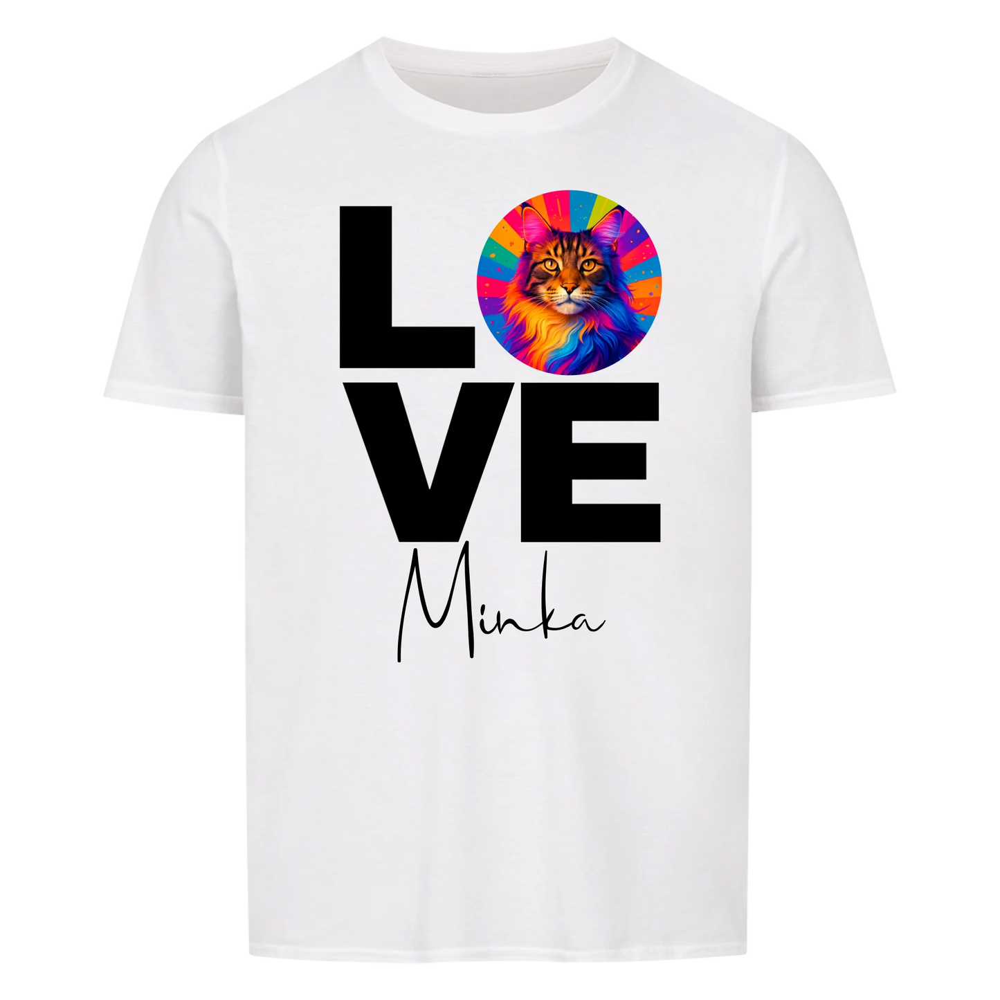Personalized Cat Shirt "Popart Love"