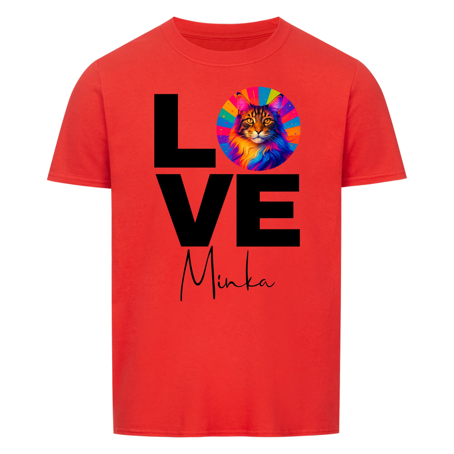 Personalized Cat Shirt "Popart Love"