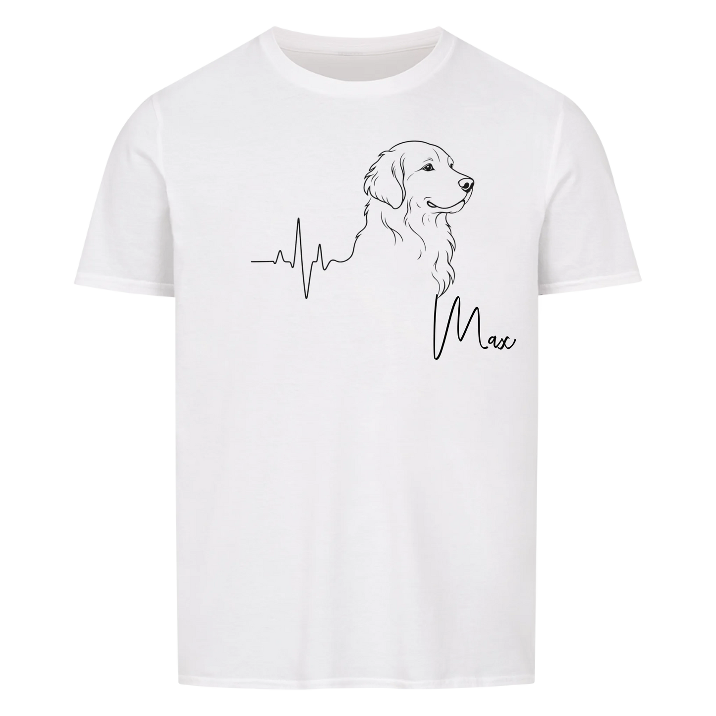 Personalisiertes Shirt "Lineart mit Hund"