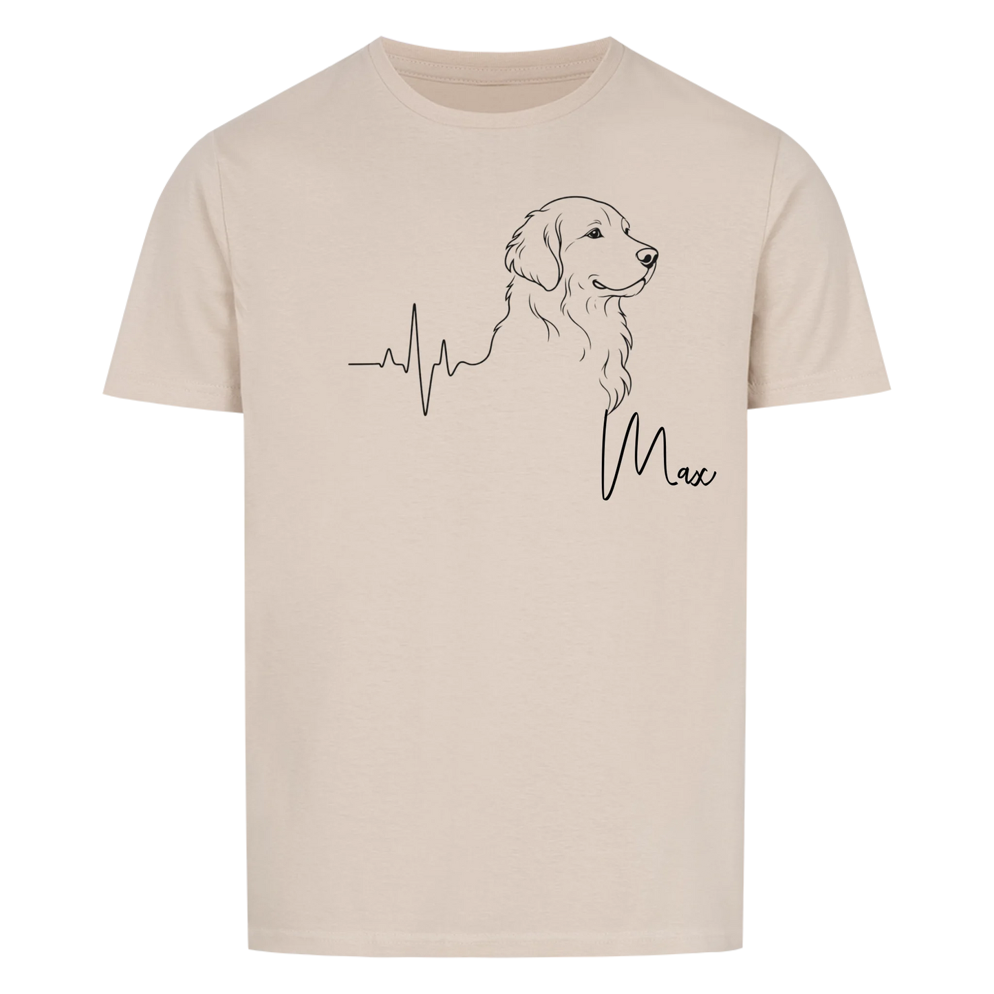 Personalisiertes Shirt "Lineart mit Hund"