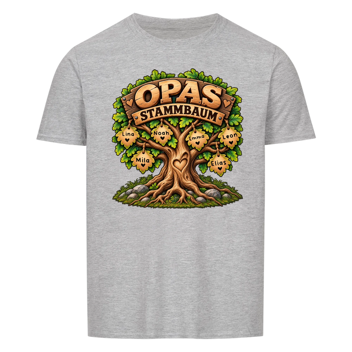 Personalisiertes Shirt "Opas Stammbaum"