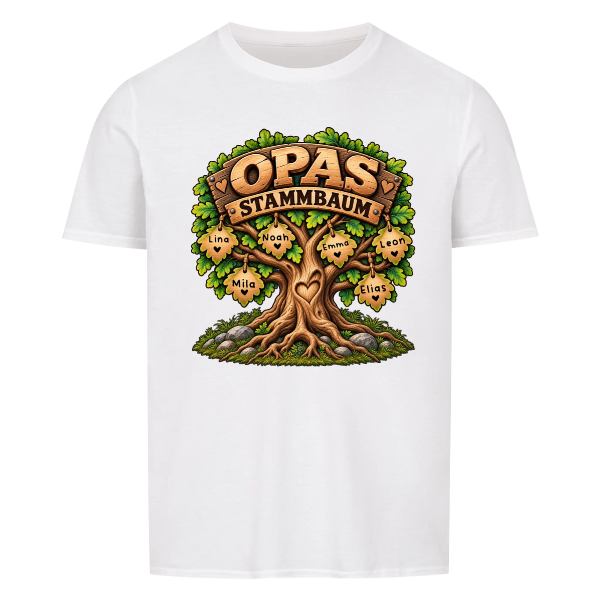 Personalisiertes Shirt "Opas Stammbaum"
