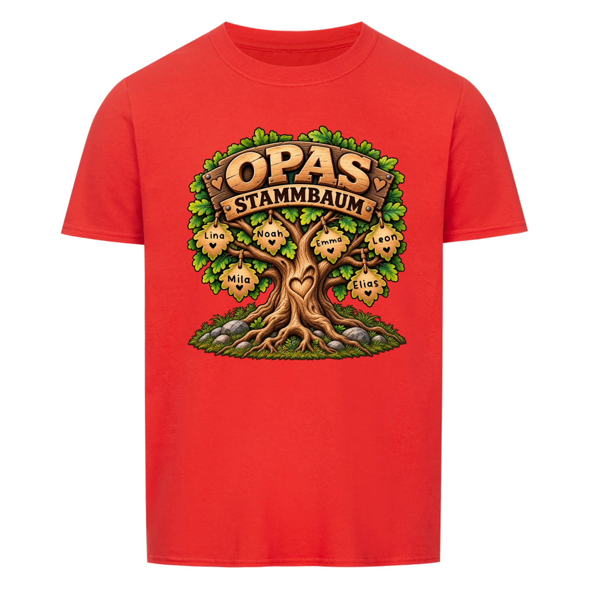 Personalisiertes Shirt "Opas Stammbaum"
