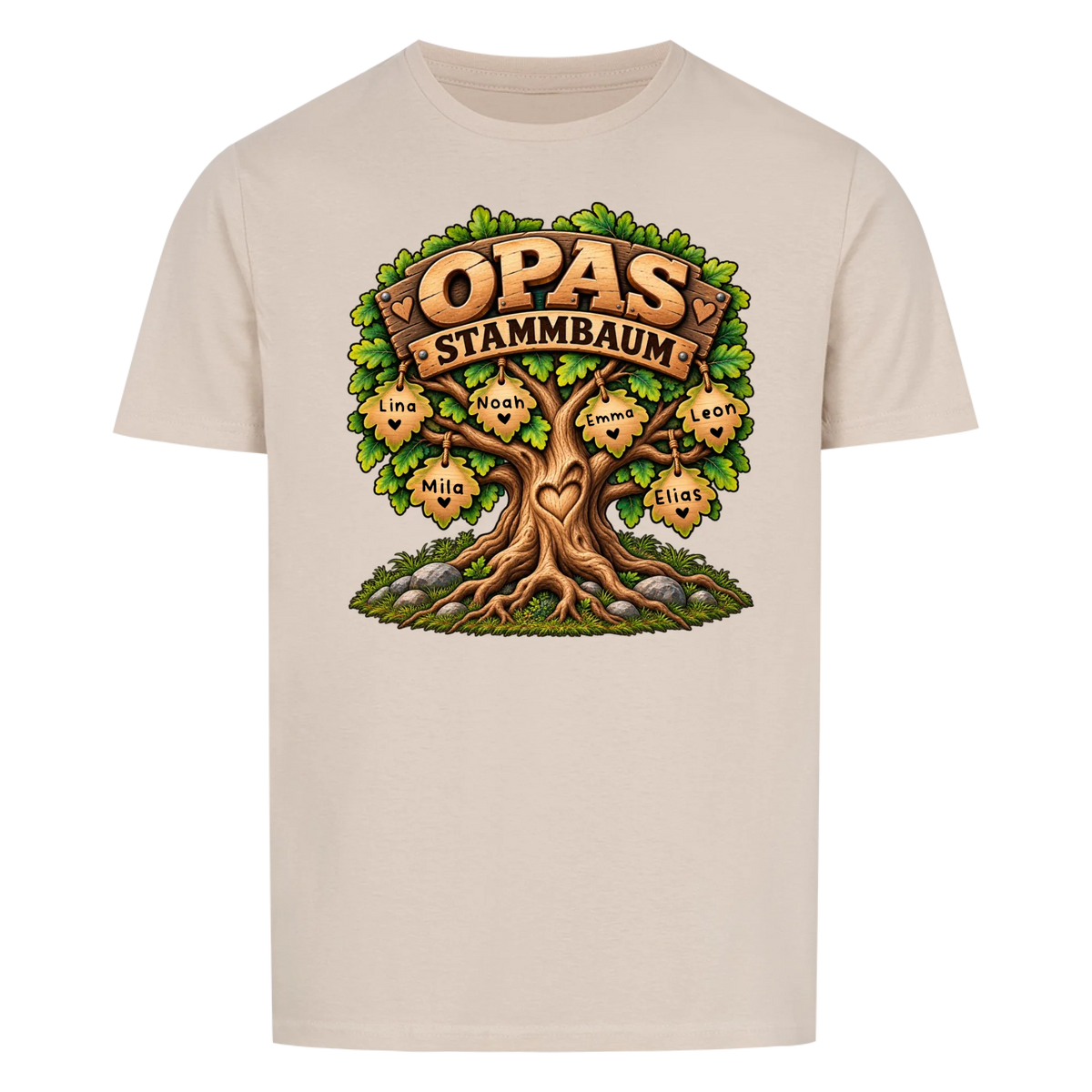Personalisiertes Shirt "Opas Stammbaum"
