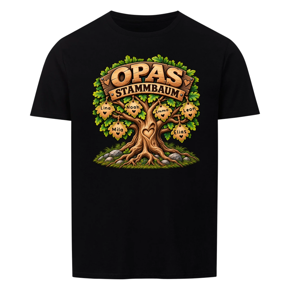 Personalisiertes Shirt "Opas Stammbaum"