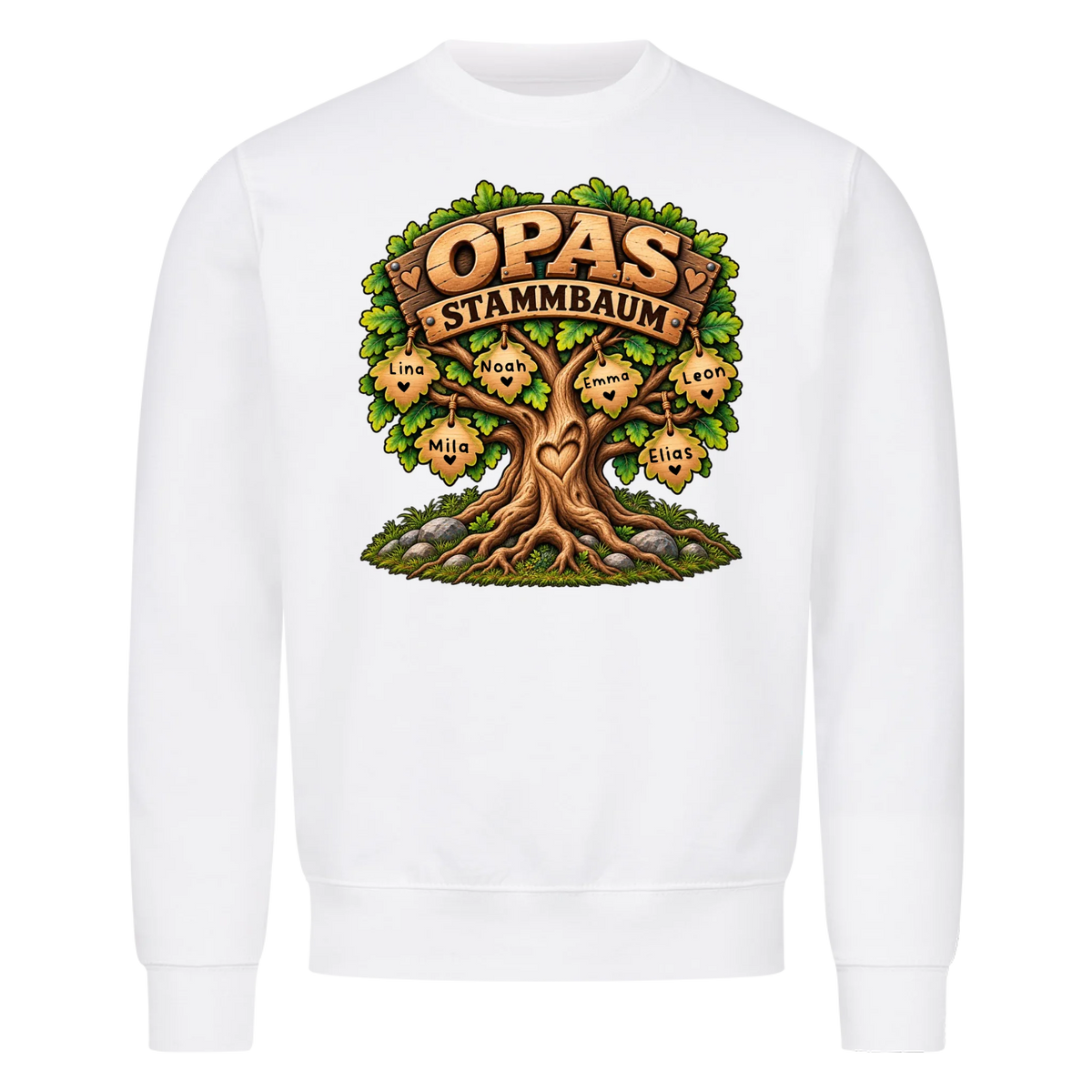 Personalisiertes Shirt "Opas Stammbaum"