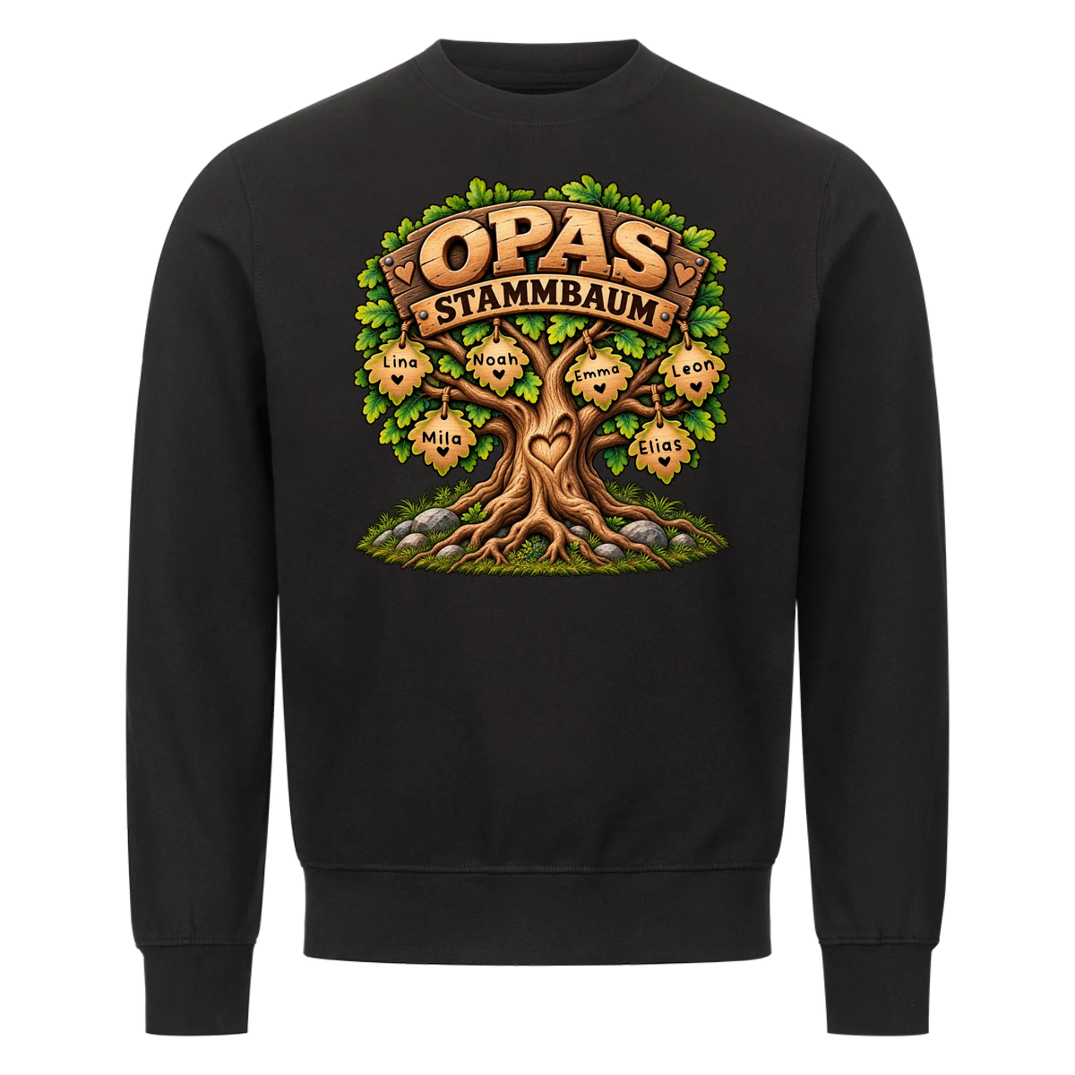 Personalisiertes Shirt "Opas Stammbaum"