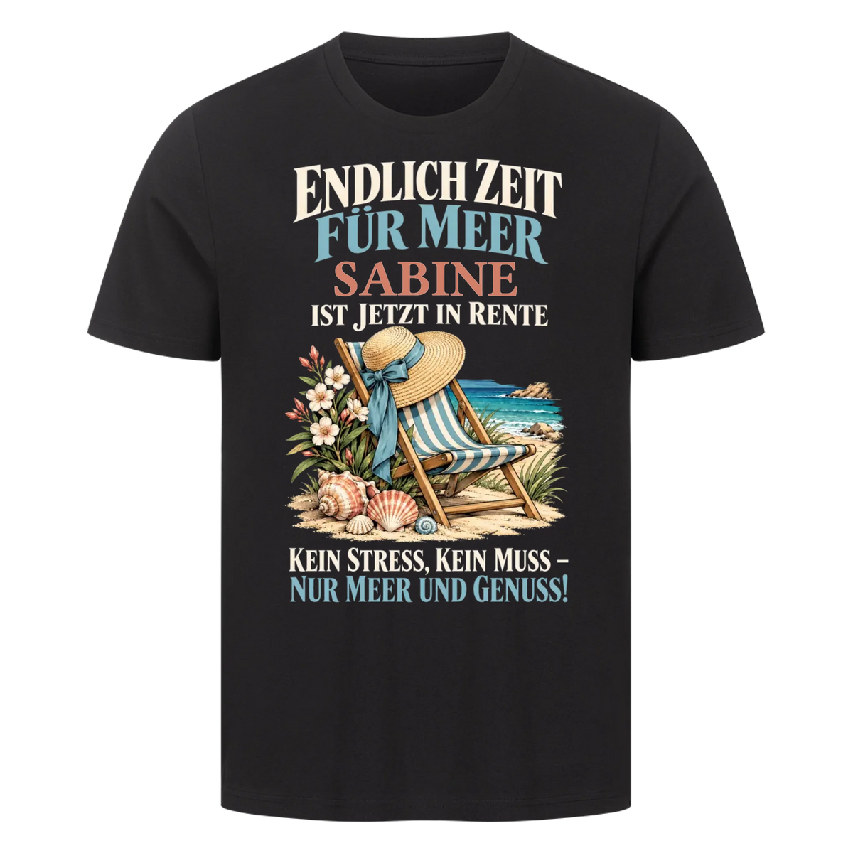 Personalisiertes Shirt "Zeit für Meer"