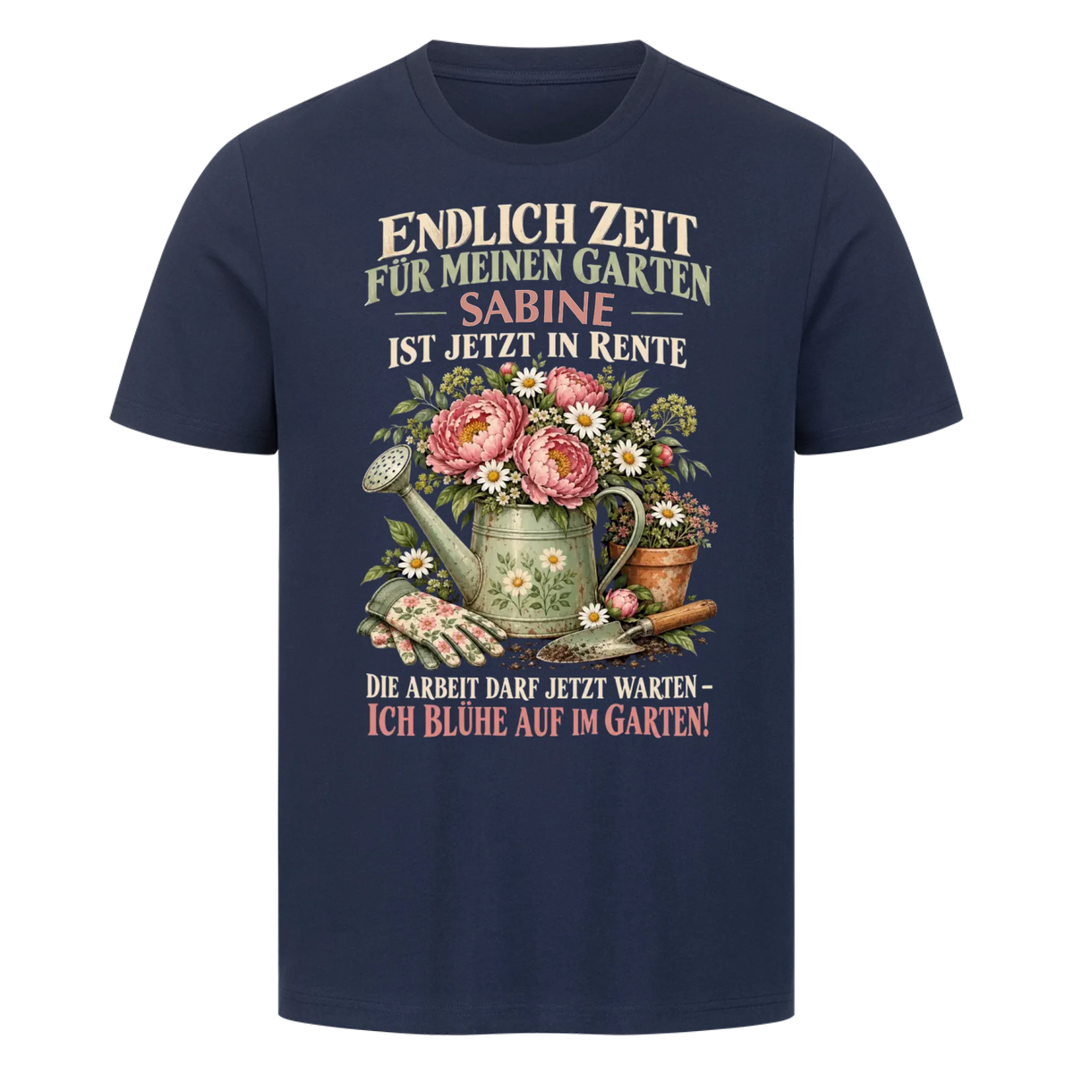 Personalisiertes Shirt "Zeit für meinen Garten"