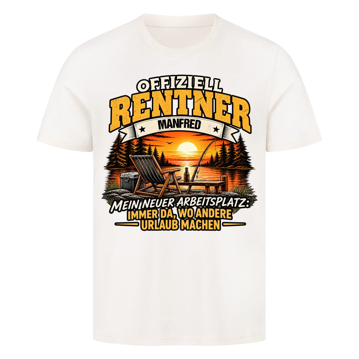 Personalisiertes Shirt "Offiziell Rentner"