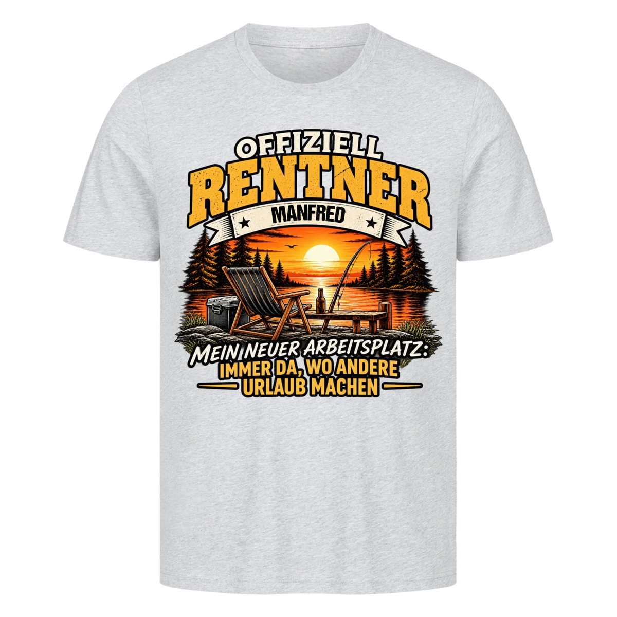 Personalisiertes Shirt "Offiziell Rentner"
