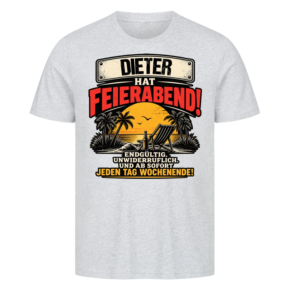 Personalisiertes Shirt "Feierabend"