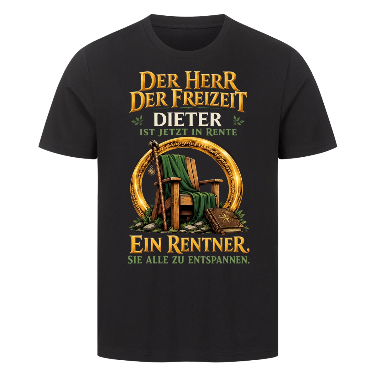 Personalisiertes Shirt "Der Herr der Freizeit"