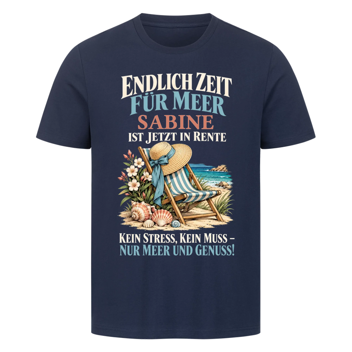 Personalisiertes Shirt "Zeit für Meer"