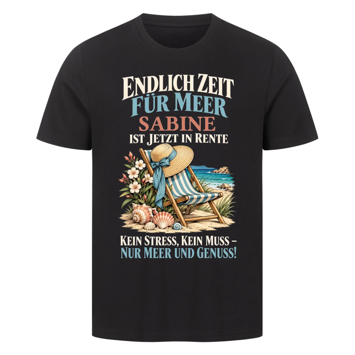 Personalisiertes Shirt "Zeit für Meer"
