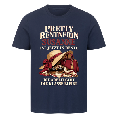 Personalisiertes Shirt "Pretty Rentnerin"