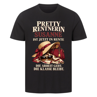 Personalisiertes Shirt "Pretty Rentnerin"