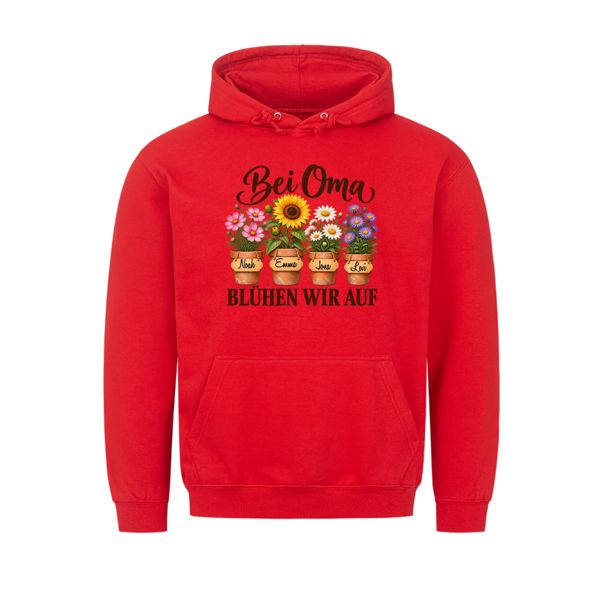 Personalisiertes Shirt "Bei Oma blühen wir auf"