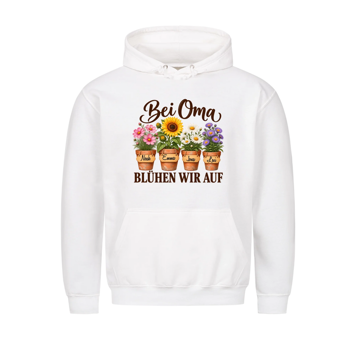 Personalisiertes Shirt "Bei Oma blühen wir auf"
