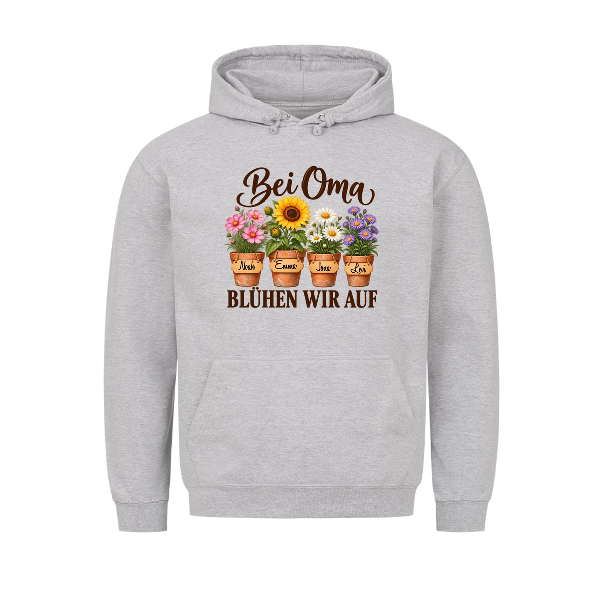 Personalisiertes Shirt "Bei Oma blühen wir auf"