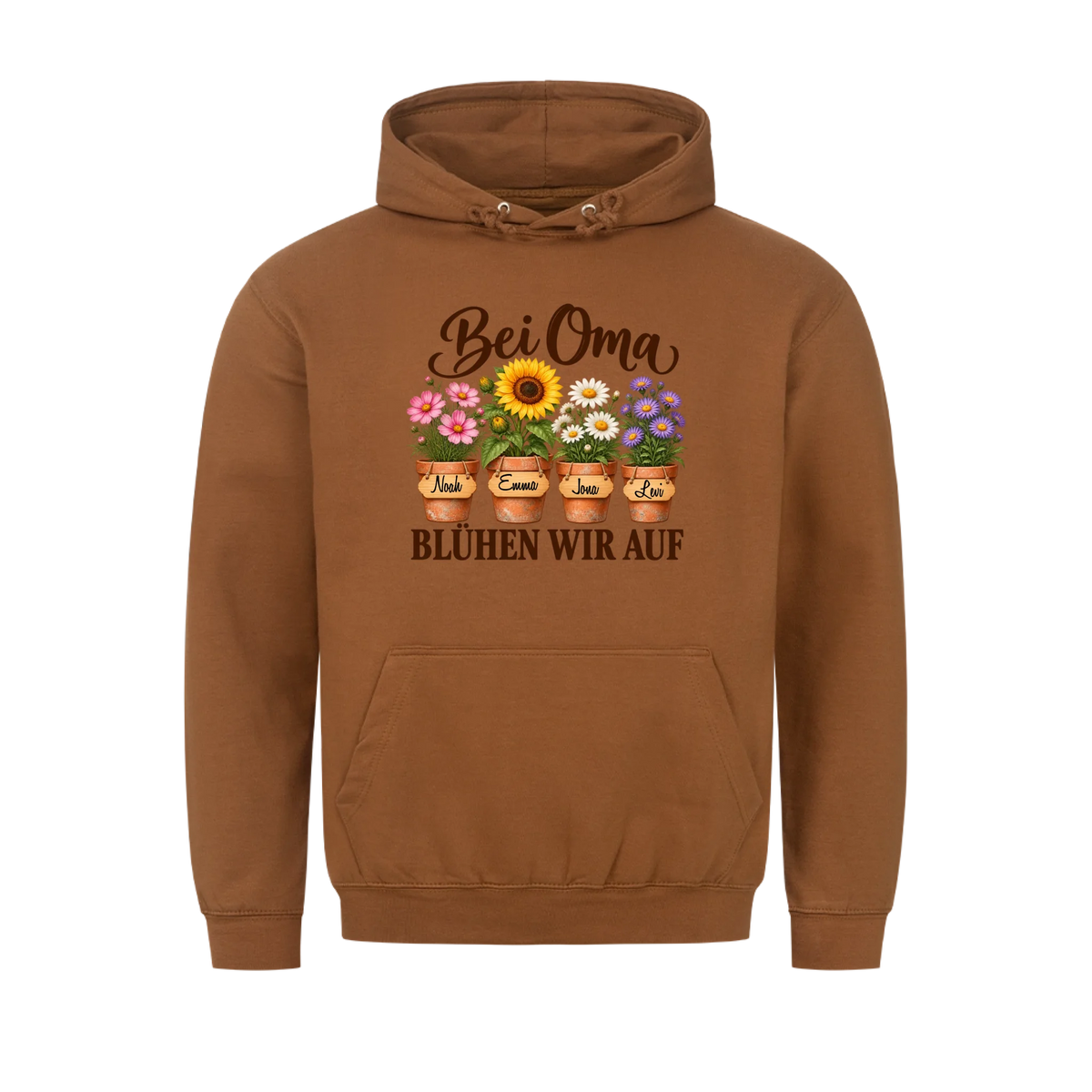 Personalisiertes Shirt "Bei Oma blühen wir auf"