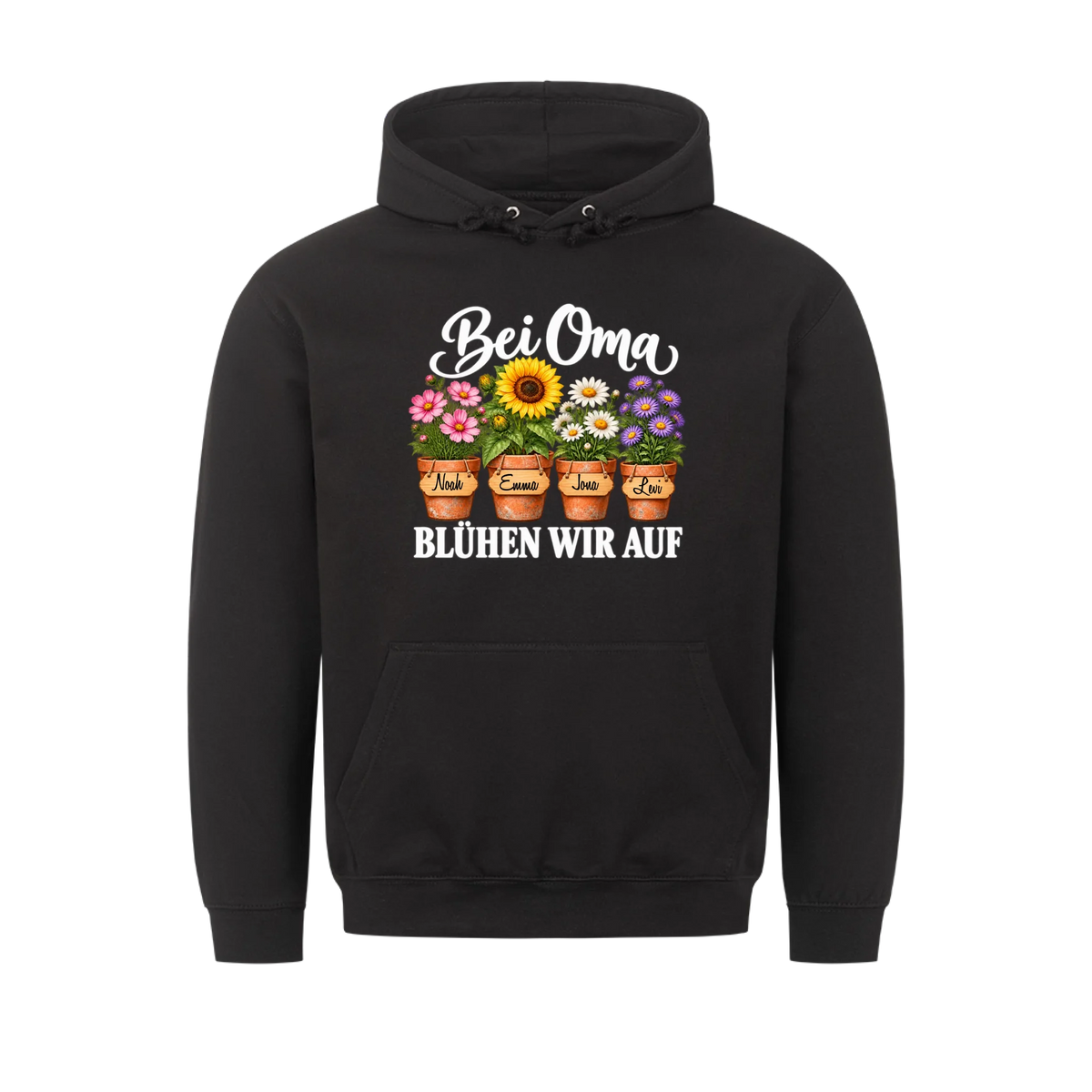Personalisiertes Shirt "Bei Oma blühen wir auf"