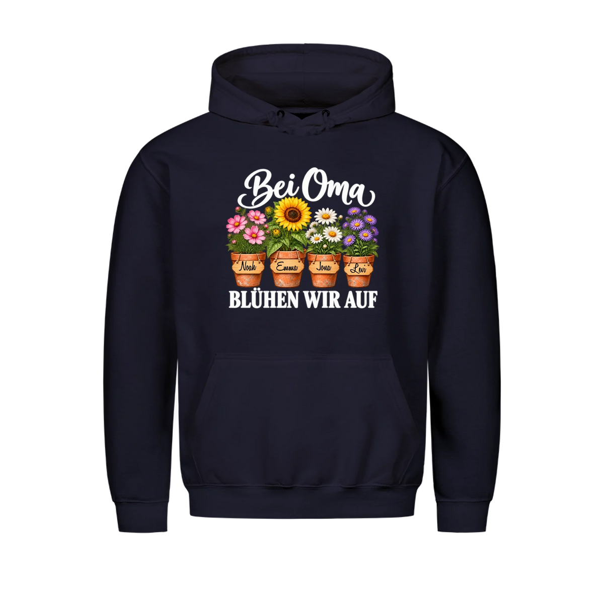 Personalisiertes Shirt "Bei Oma blühen wir auf"