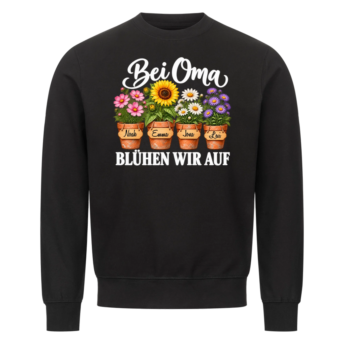 Personalisiertes Shirt "Bei Oma blühen wir auf"
