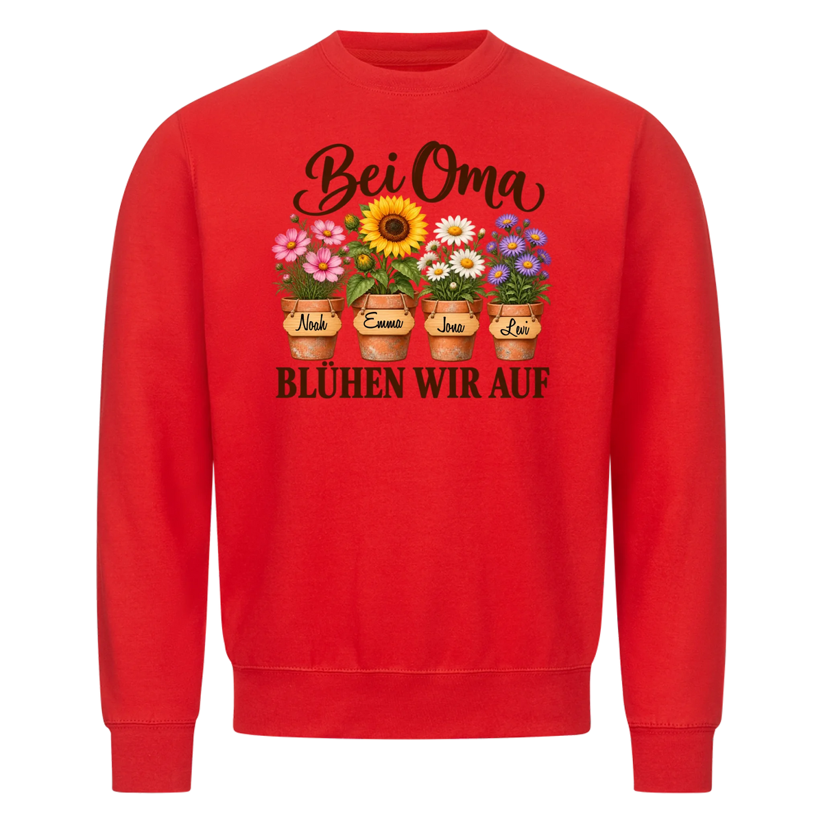 Personalisiertes Shirt "Bei Oma blühen wir auf"