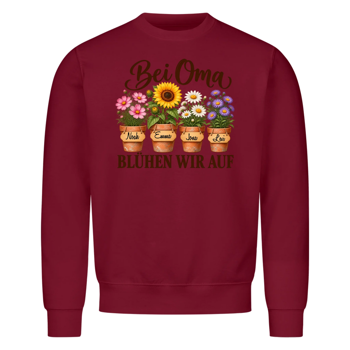 Personalisiertes Shirt "Bei Oma blühen wir auf"
