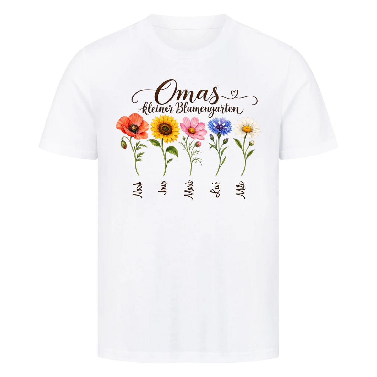 Personalisiertes Shirt "Blumengarten"