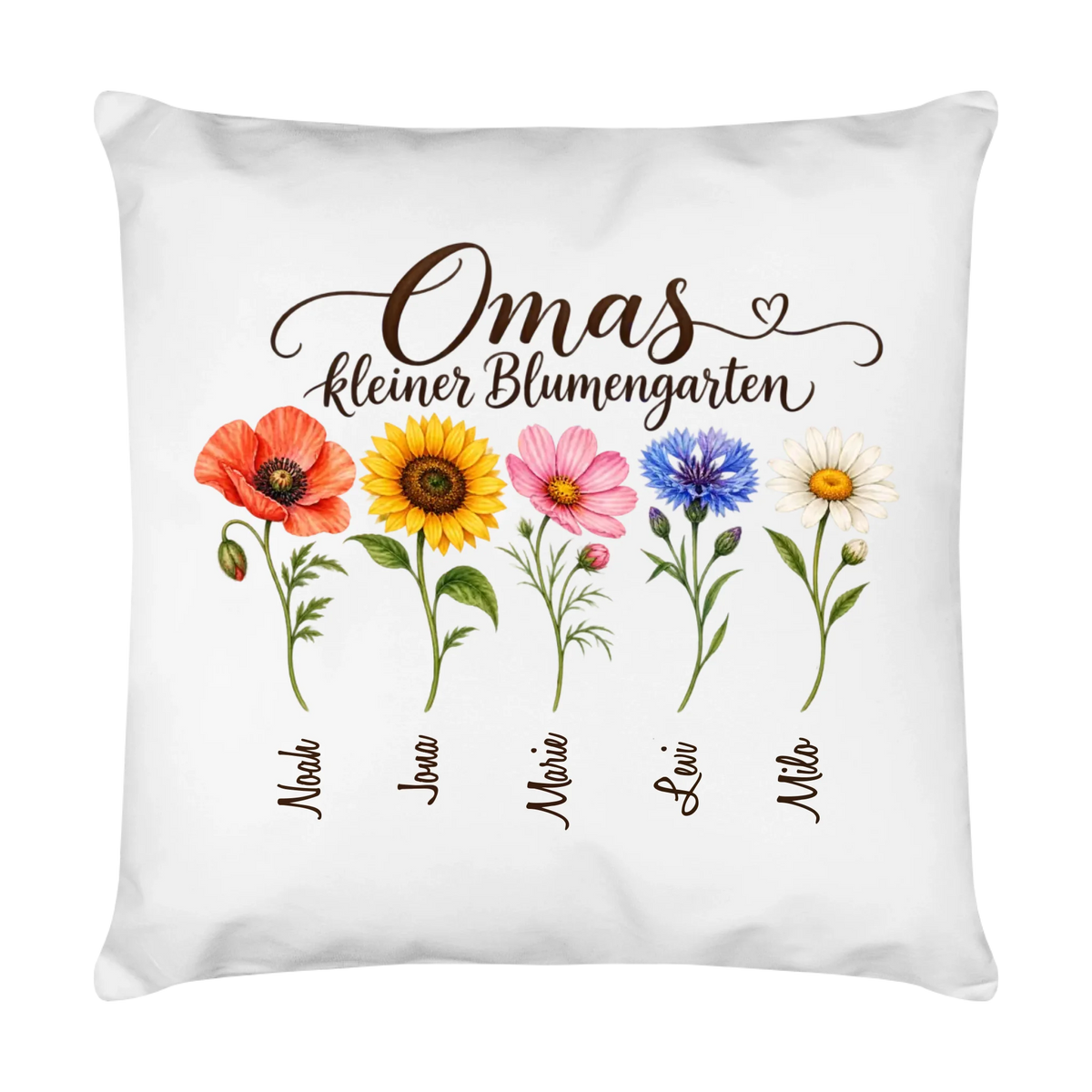 Personalisiertes Kissen "Blumengarten"