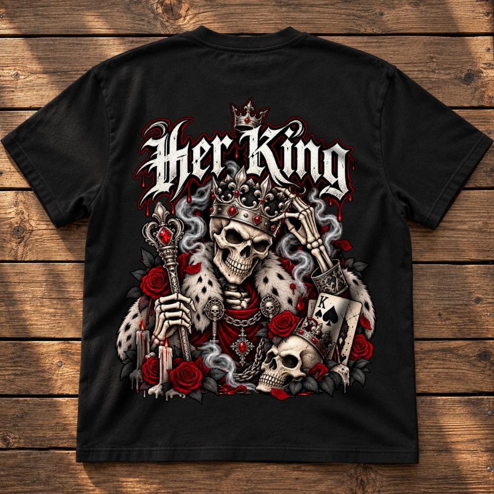 Halloween Shirt - Her King (Gothic Couple)