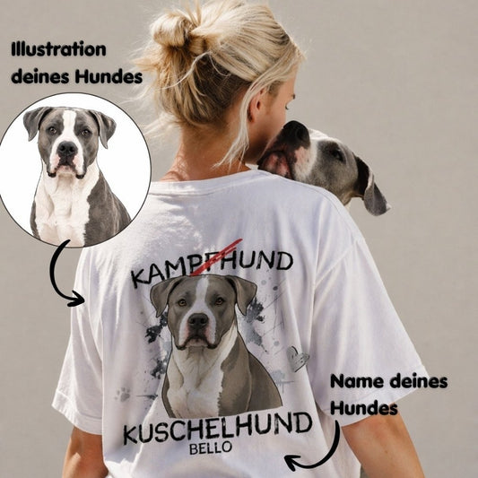 Oversized Shirt „KAMPFHUND/KUSCHELHUND“