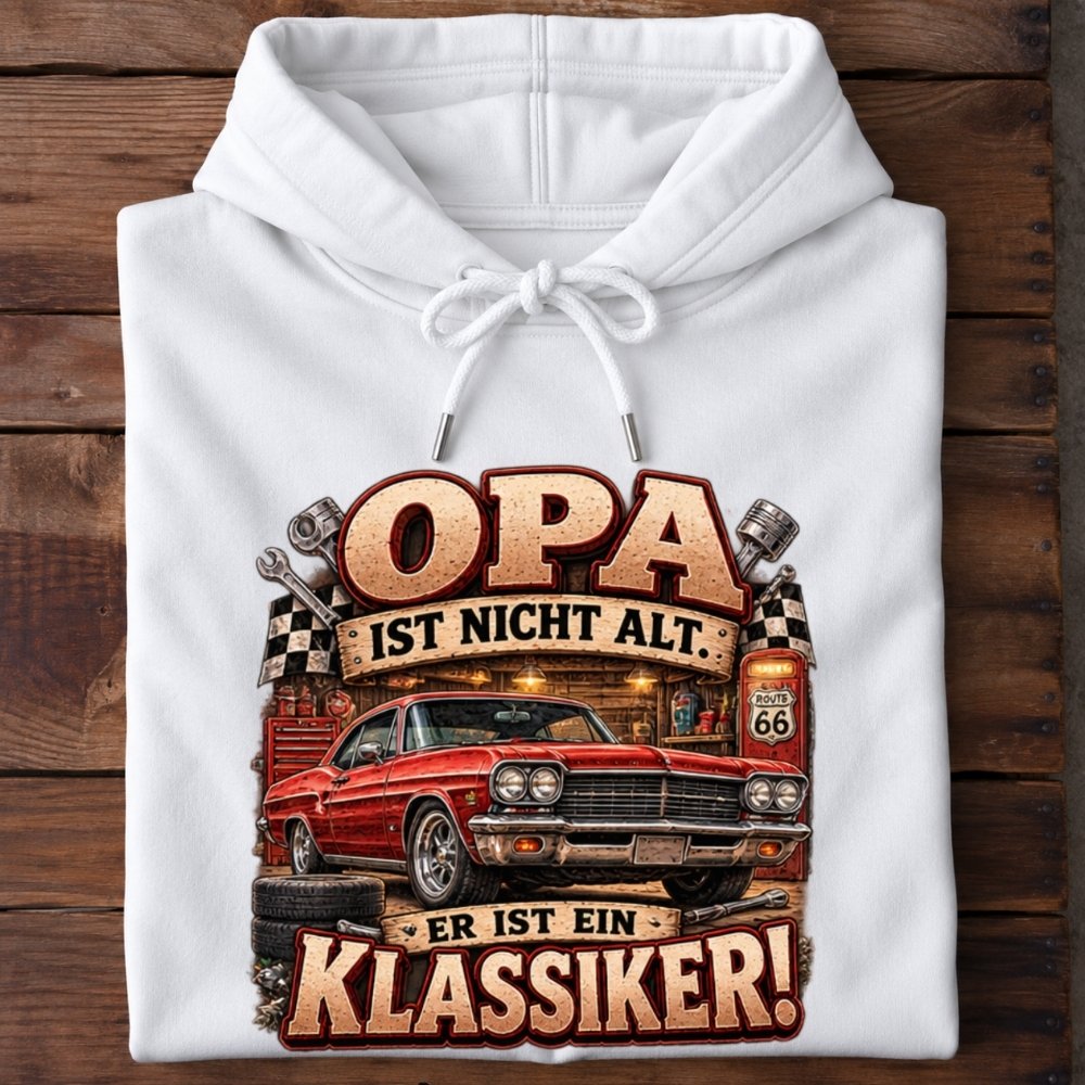 Premium Hoodie „Opa - ein Klassiker!“